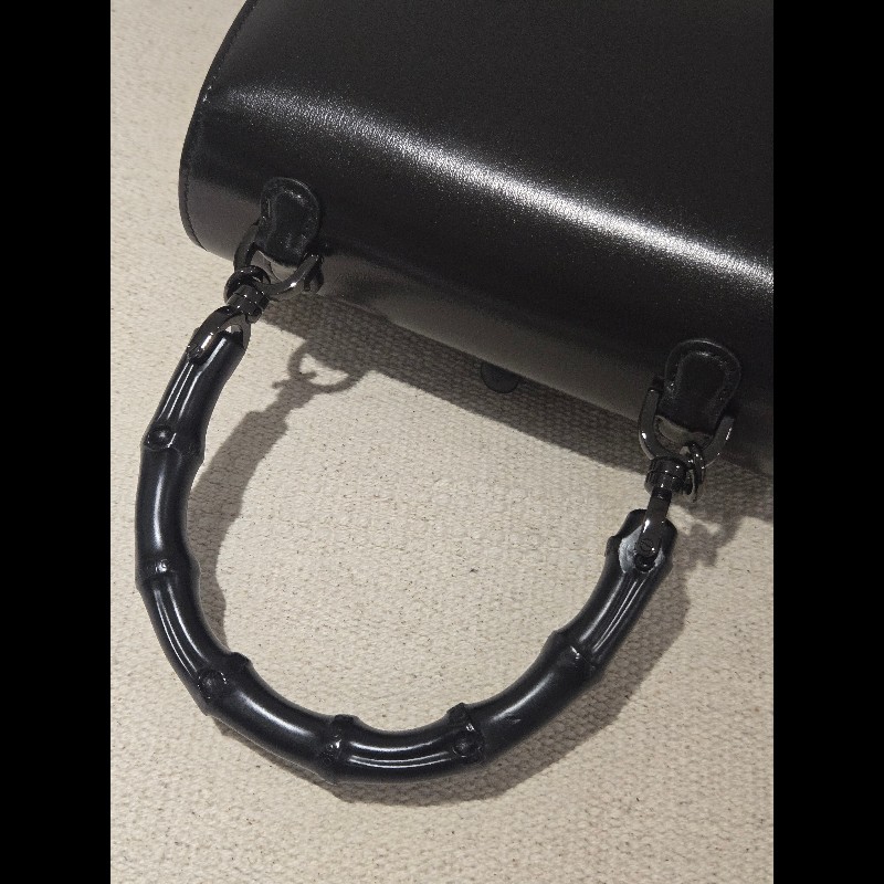Gucci 古馳 bamboo 1947 竹節包 全黑 all black 肩背包 斜背包-19