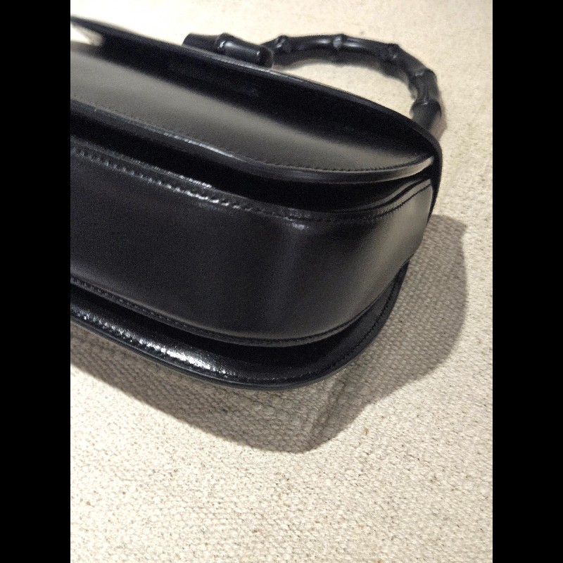 Gucci 古馳 bamboo 1947 竹節包 全黑 all black 肩背包 斜背包-26