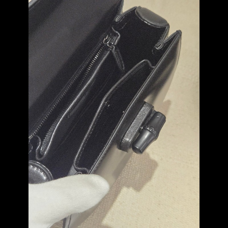 Gucci 古馳 bamboo 1947 竹節包 全黑 all black 肩背包 斜背包-28