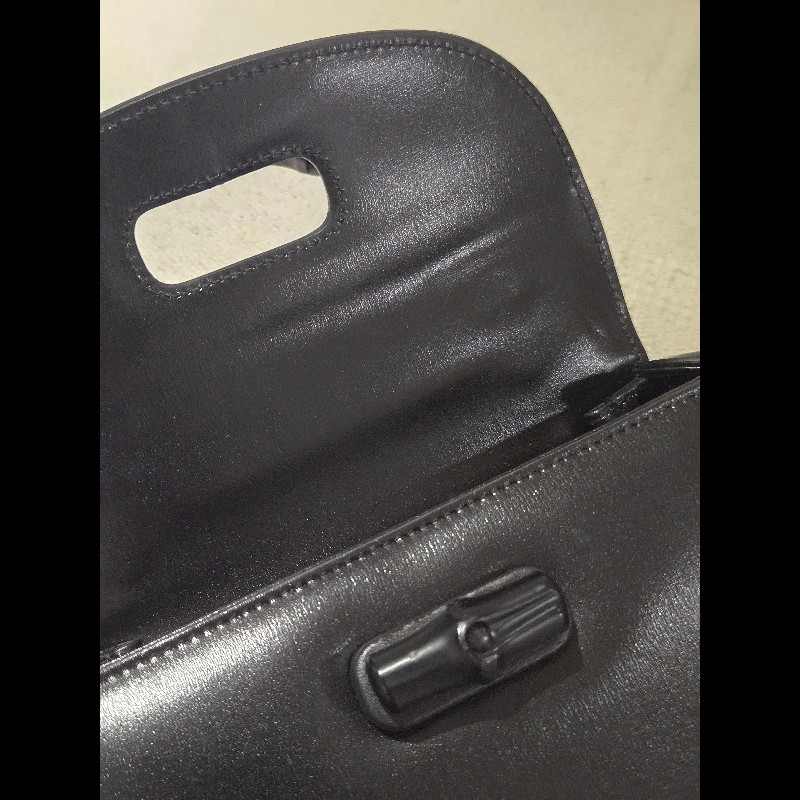 Gucci 古馳 bamboo 1947 竹節包 全黑 all black 肩背包 斜背包-33