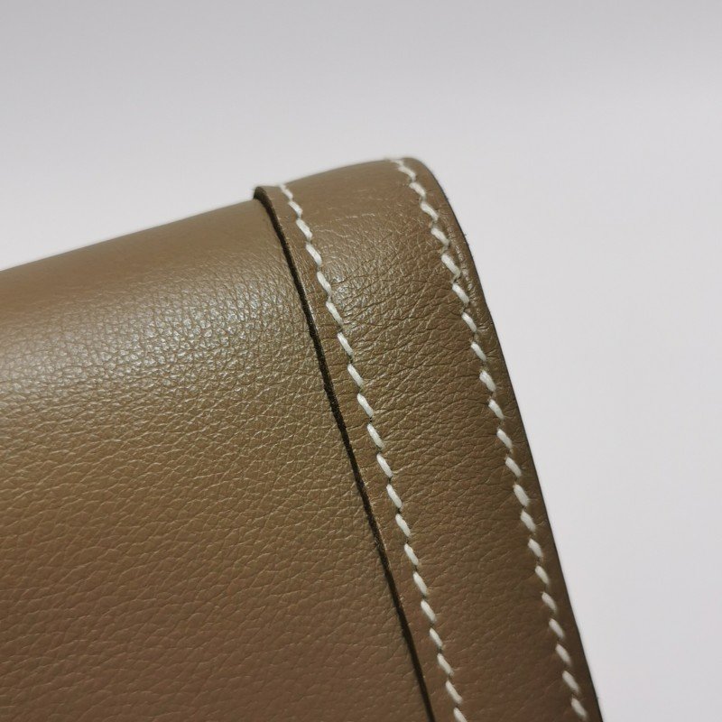 Hermes Chaine D‘Ancre單肩包Evergrain牛皮銀扣18etoupe大象灰框N刻-14
