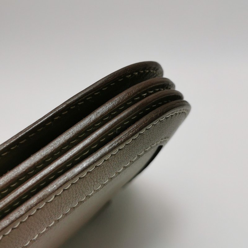 Hermes Chaine D‘Ancre單肩包Evergrain牛皮銀扣18etoupe大象灰框N刻-25