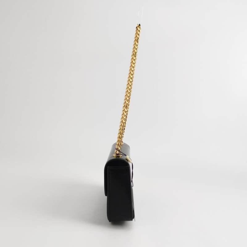 Celine Claude牛皮純色凱旋門logo單肩包-2