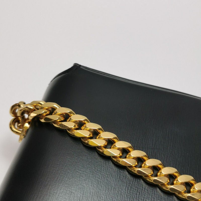 Celine Claude牛皮純色凱旋門logo單肩包-12