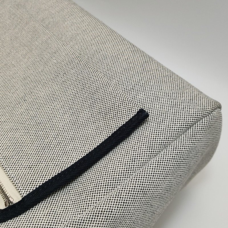 Hermes Herbag31馬鞍釘鎖釦子母包單肩包Hunter牛皮帆布銀扣89黑色淺米色Y刻-17