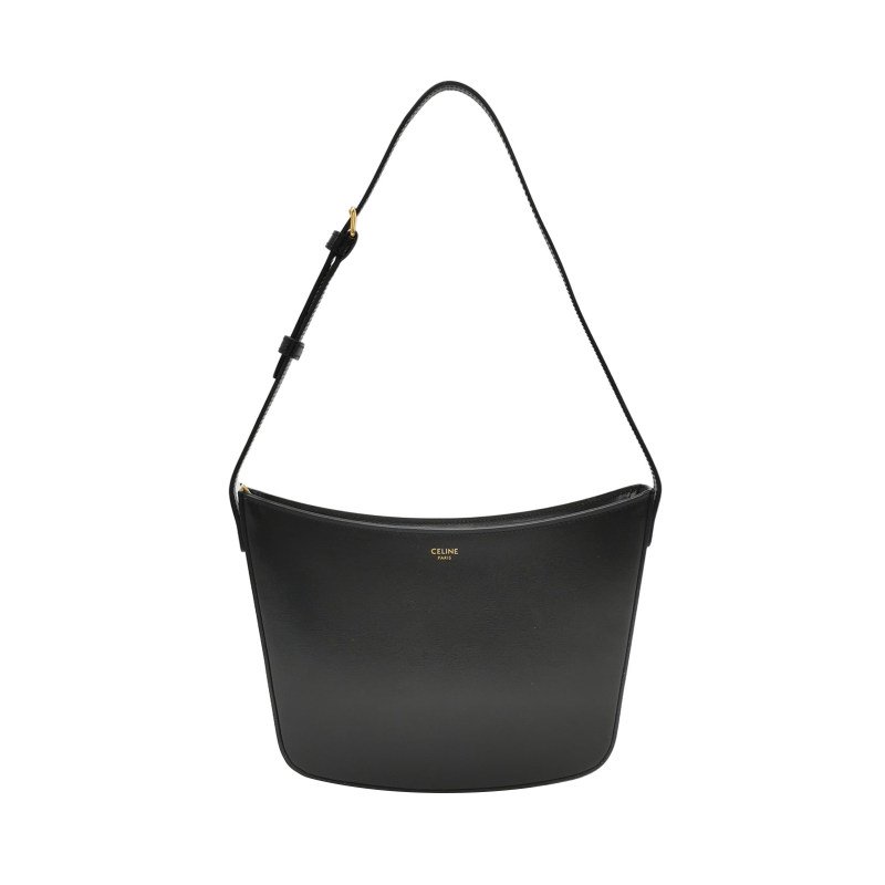 Celine Croque牛皮純色字母logo單肩包-0