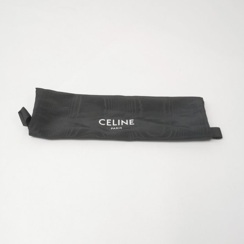 Celine Croque牛皮純色字母logo單肩包-7