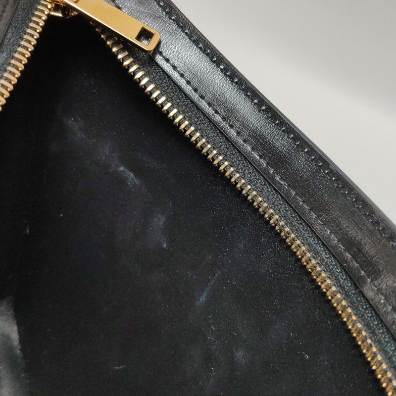 Celine Croque牛皮純色字母logo單肩包-9