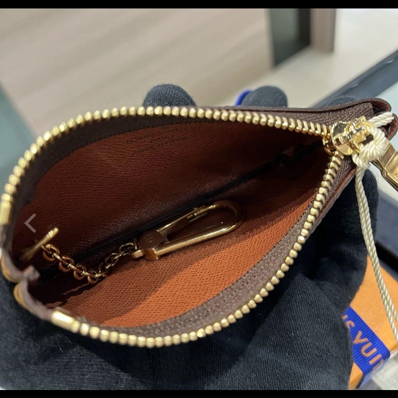 LV Monogram 經典老花帆布鑰匙零錢包-9