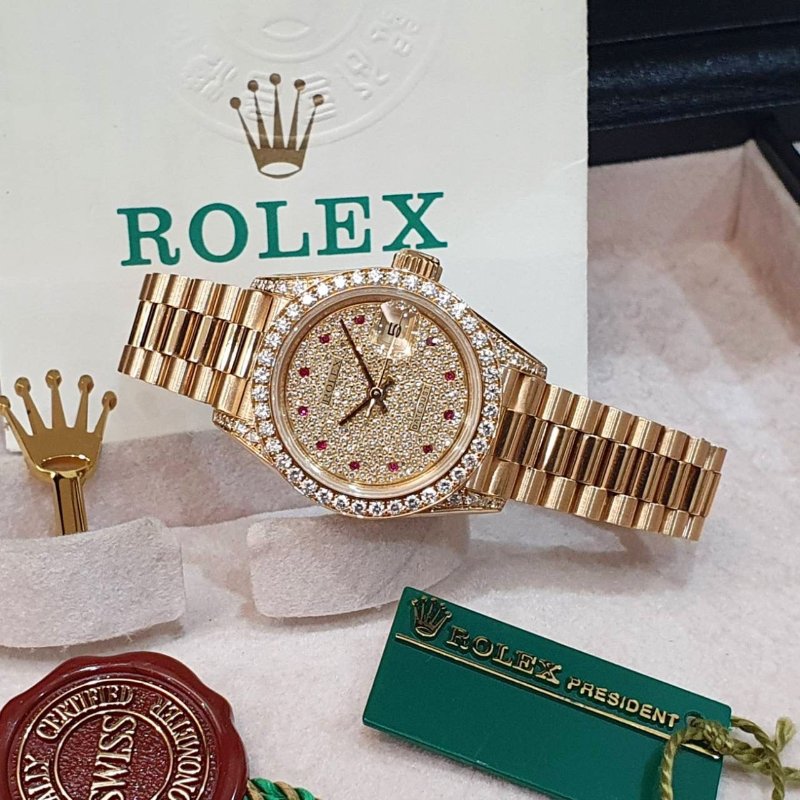 【大眾名錶】ROLEX勞力士 69158 Datejust 頂奢款 原裝滿天星面盤 原裝鑽腳/鑽圈 大眾名錶G290-2