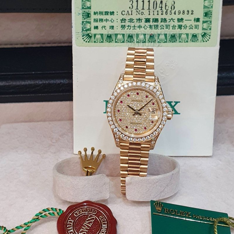 【大眾名錶】ROLEX勞力士 69158 Datejust 頂奢款 原裝滿天星面盤 原裝鑽腳/鑽圈 大眾名錶G290-3