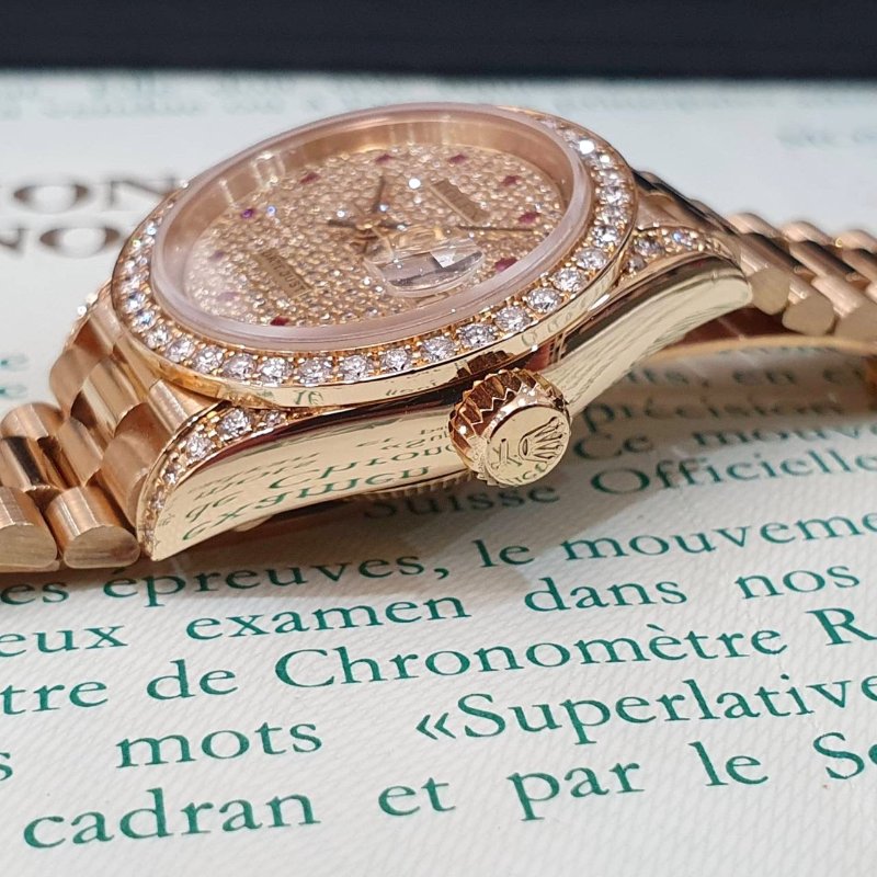 【大眾名錶】ROLEX勞力士 69158 Datejust 頂奢款 原裝滿天星面盤 原裝鑽腳/鑽圈 大眾名錶G290-6
