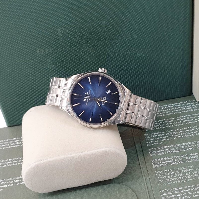 【大眾名錶】BALL 波爾 NM9080D-S1J-BE 鐵路長官 2025/04 未使用新品保固至2028/4/25 漸層藍面盤 大眾名錶B1305-1