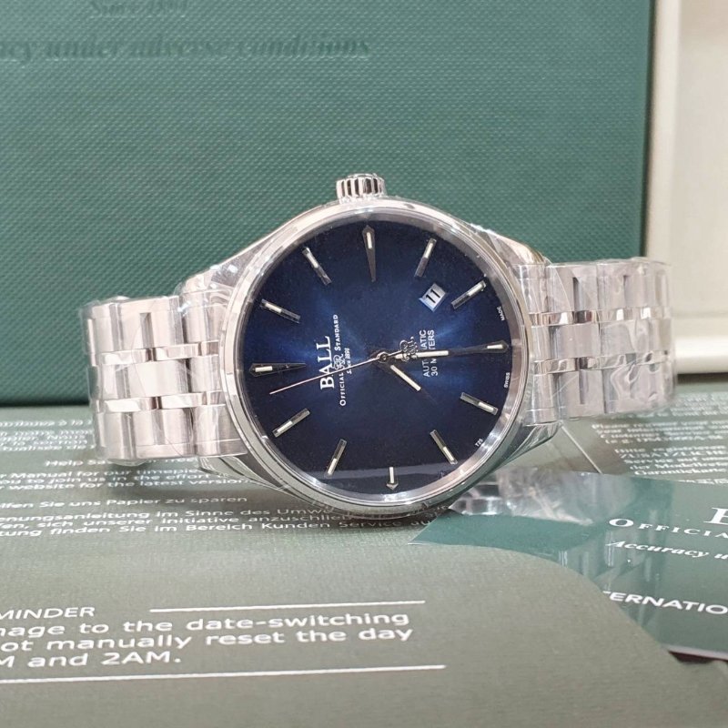 【大眾名錶】BALL 波爾 NM9080D-S1J-BE 鐵路長官 2025/04 未使用新品保固至2028/4/25 漸層藍面盤 大眾名錶B1305-3