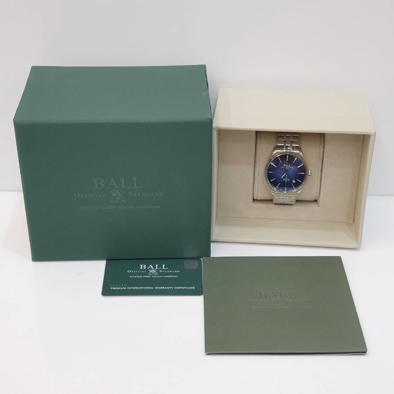 【大眾名錶】BALL 波爾 NM9080D-S1J-BE 鐵路長官 2025/04 未使用新品保固至2028/4/25 漸層藍面盤 大眾名錶B1305-9