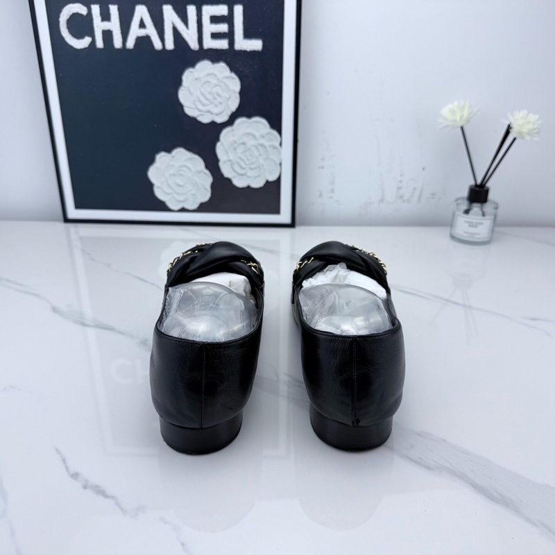 chanel香奈兒 鏈條樂福鞋 38碼 已貼底 無配件🧡-1