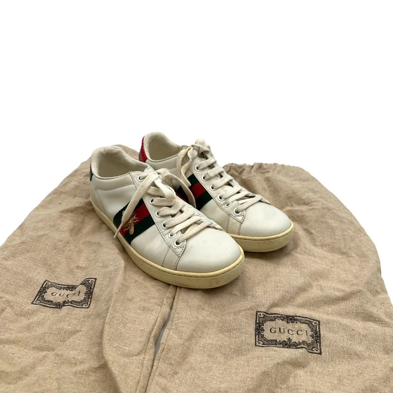 【美收精品】Gucci Ace 系列小白鞋 C-490【隔月月中將轉賣至日本 上架期限30天】-5