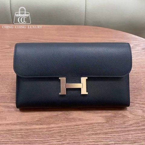 🌈Hermes🧡Constance Wallet長銀包🧡黑色玫瑰金扣🧡98.5新🌈Epsom皮🌟constancewallet🌟constance🌟愛馬仕🌟