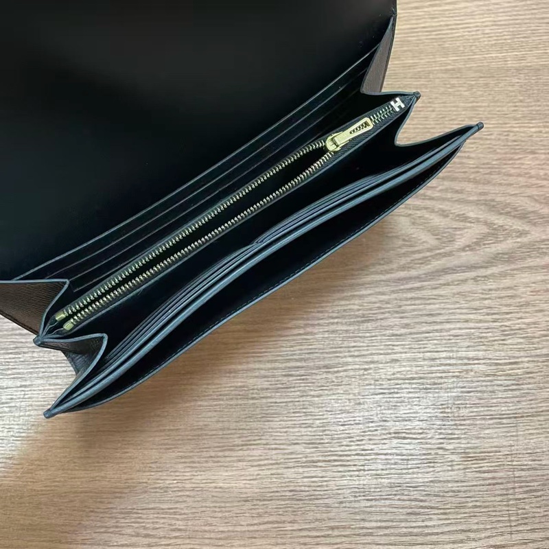 🌈Hermes🧡Constance Wallet長銀包🧡黑色玫瑰金扣🧡98.5新🌈Epsom皮🌟constancewallet🌟constance🌟愛馬仕🌟-5