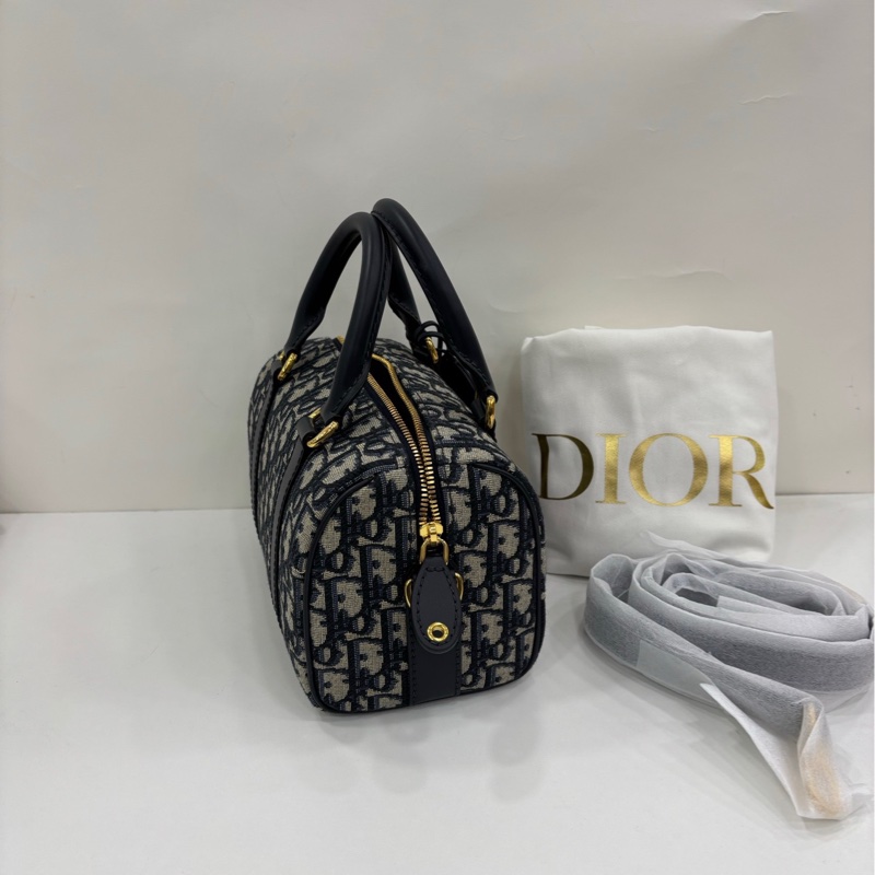 Dior迪奧 Groove20波士頓枕頭包手提單肩斜挎包 24編碼 全新-4