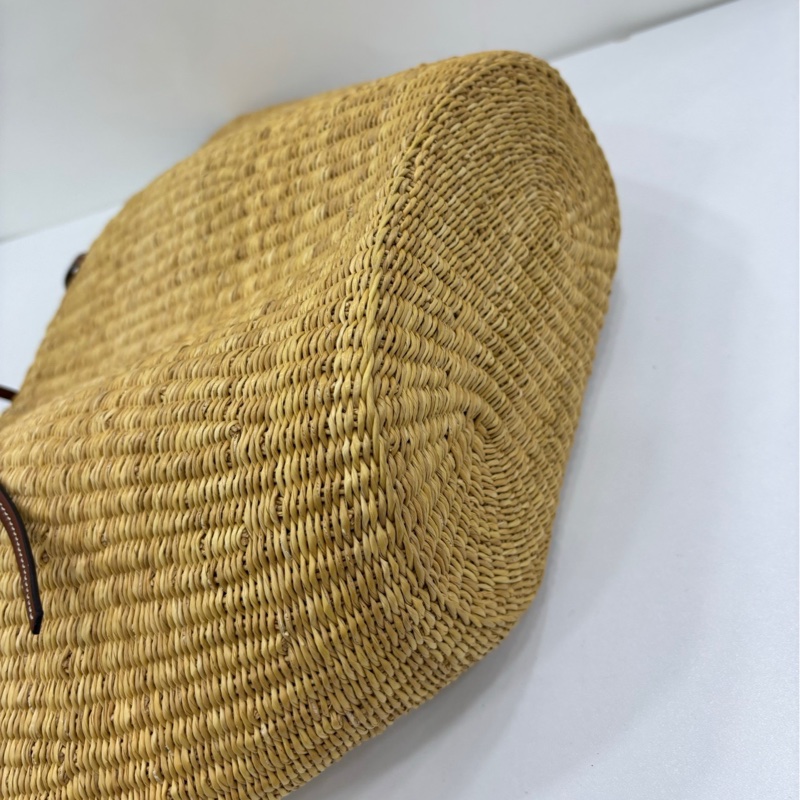 Loewe Basket米色編織菜籃子 99近閒置-4