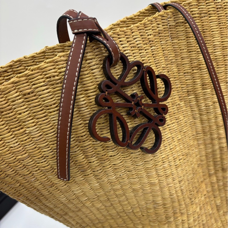 Loewe Basket米色編織菜籃子 99近閒置-5