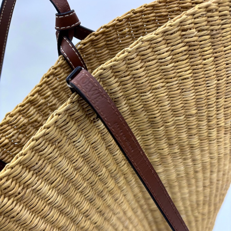 Loewe Basket米色編織菜籃子 99近閒置-6
