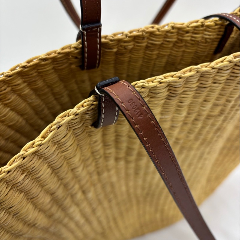 Loewe Basket米色編織菜籃子 99近閒置-7