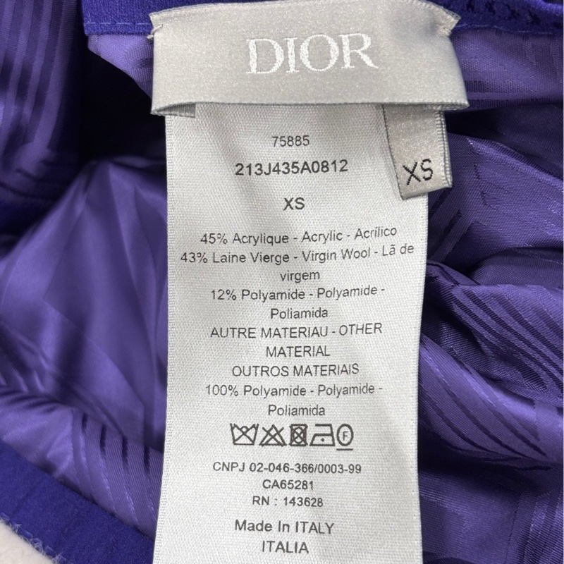 Dior 迪奧 紫色滿印CD雙面外套 XS碼-6