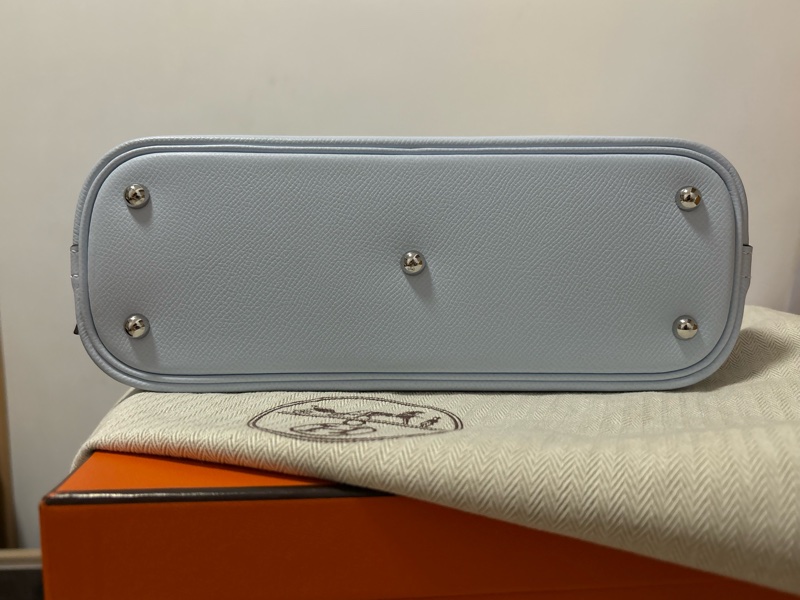 Hermès Bolide 25 Epsom銀釦Z刻 / Bleu Brume 霧霾藍-9
