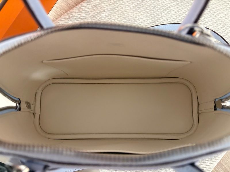 Hermès Bolide 25 Epsom銀釦Z刻 / Bleu Brume 霧霾藍-11