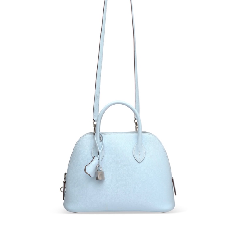 Hermès Bolide 25 Epsom銀釦Z刻 / Bleu Brume 霧霾藍-4