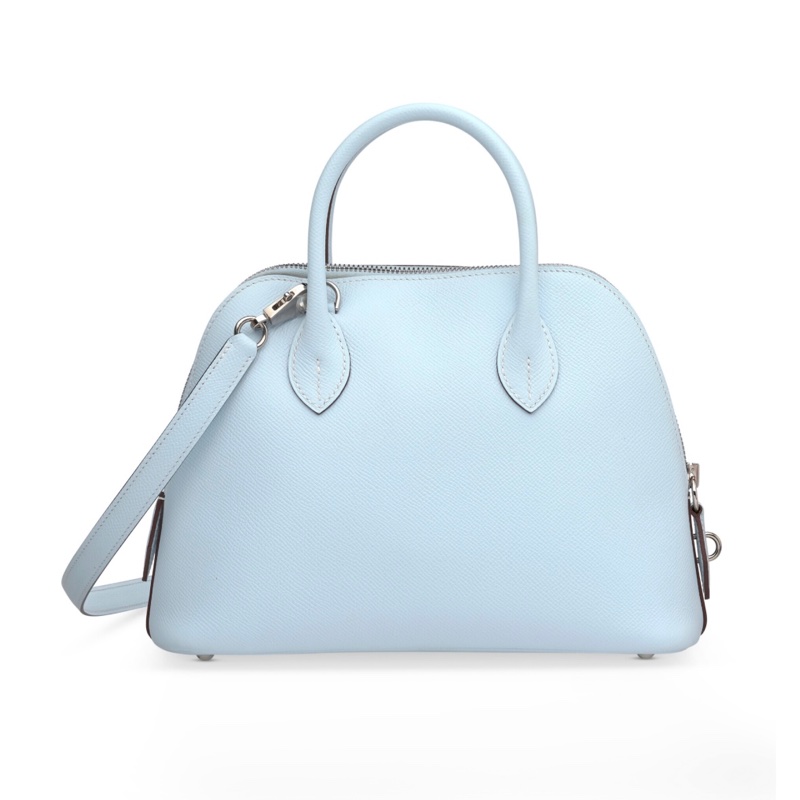Hermès Bolide 25 Epsom銀釦Z刻 / Bleu Brume 霧霾藍-6