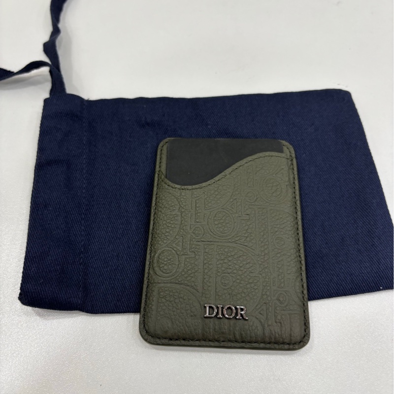 Dior迪奧磁吸卡包，卡夾，全新可以貼在手機背面-4