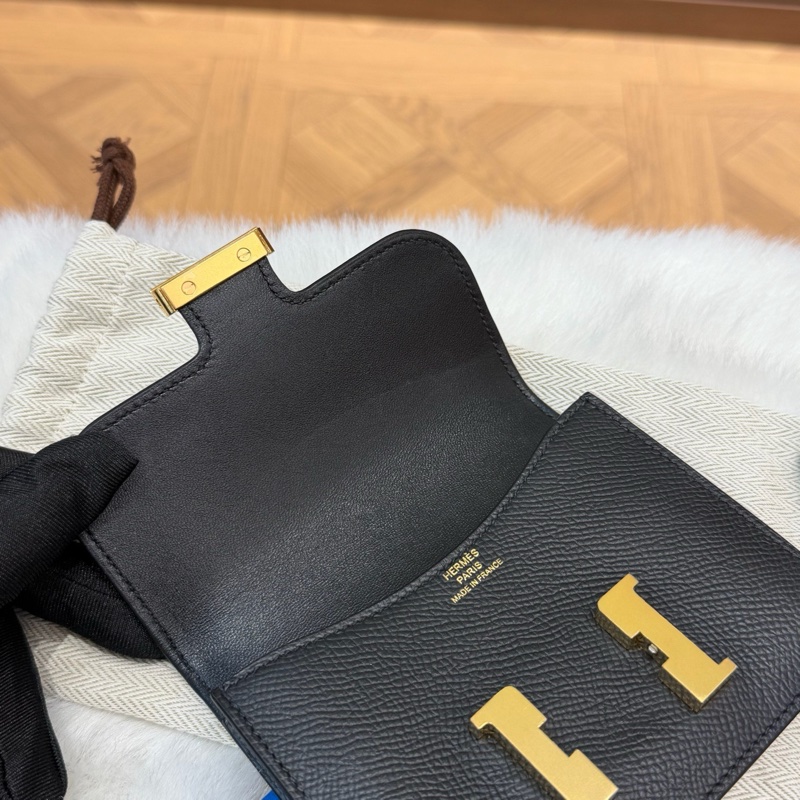 Hermes愛馬仕黑金康康slim epsom皮子母包 Z刻 有防塵袋。-13