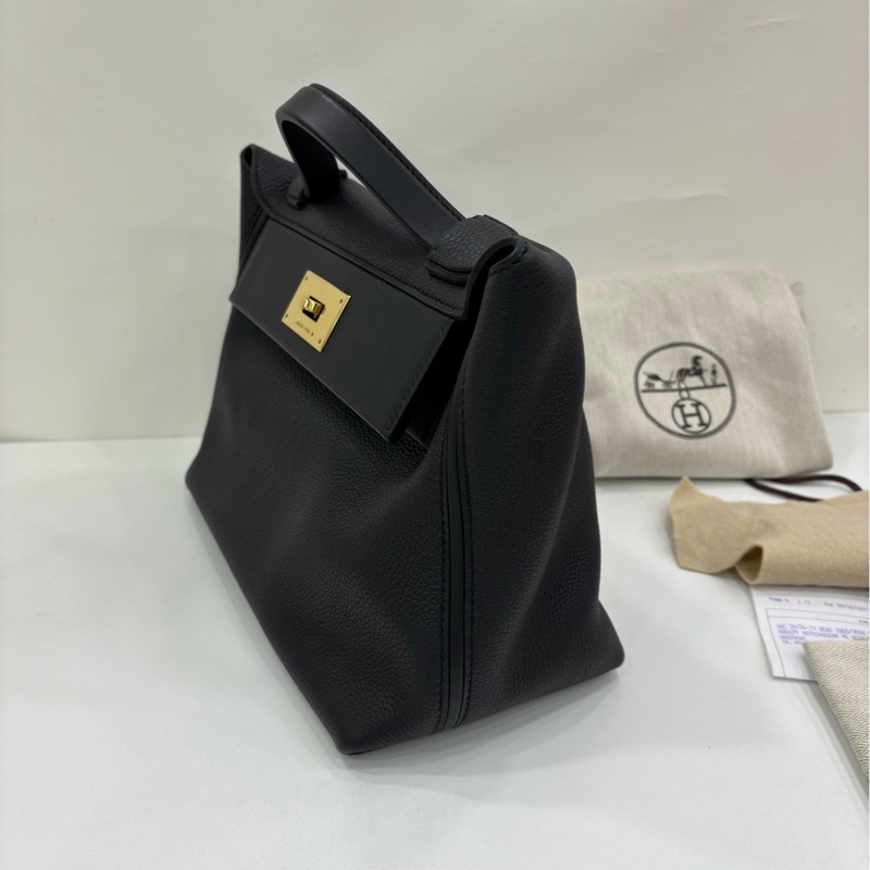 愛馬仕 2424 -29 黑金 U刻 有購證-2