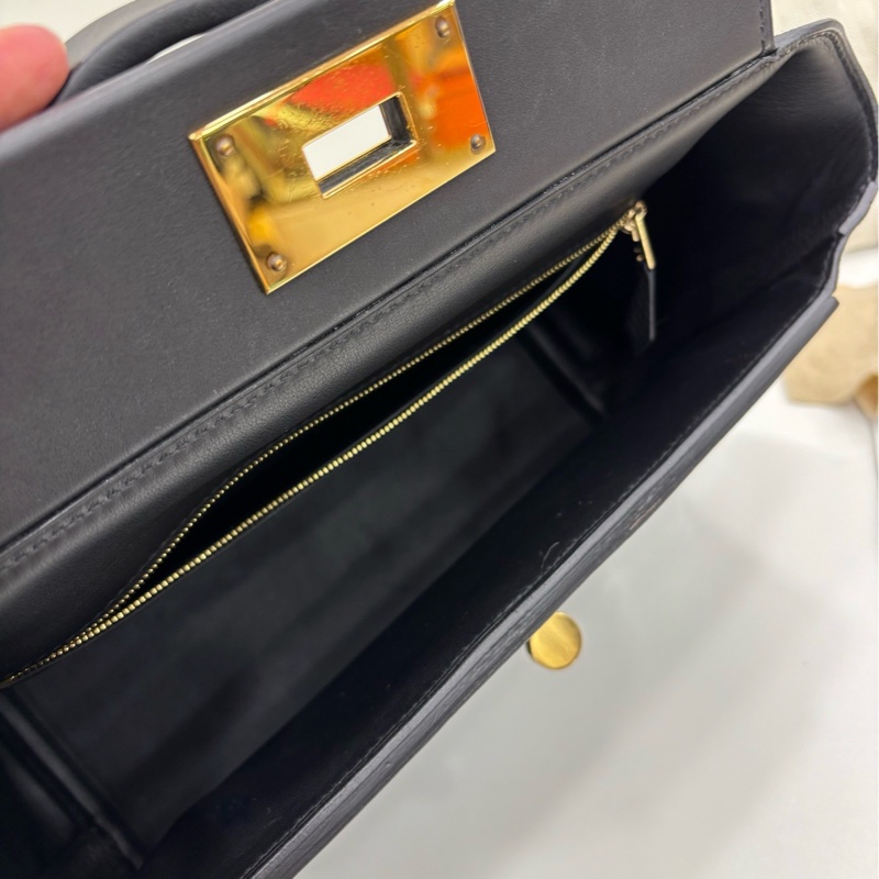 愛馬仕 2424 -29 黑金 U刻 有購證-6