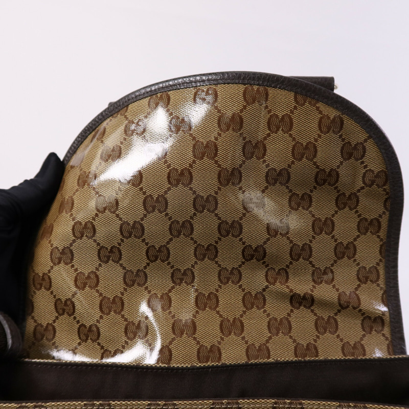 GUCCI PVC Diamante Mesher銀扣肩背袋-12
