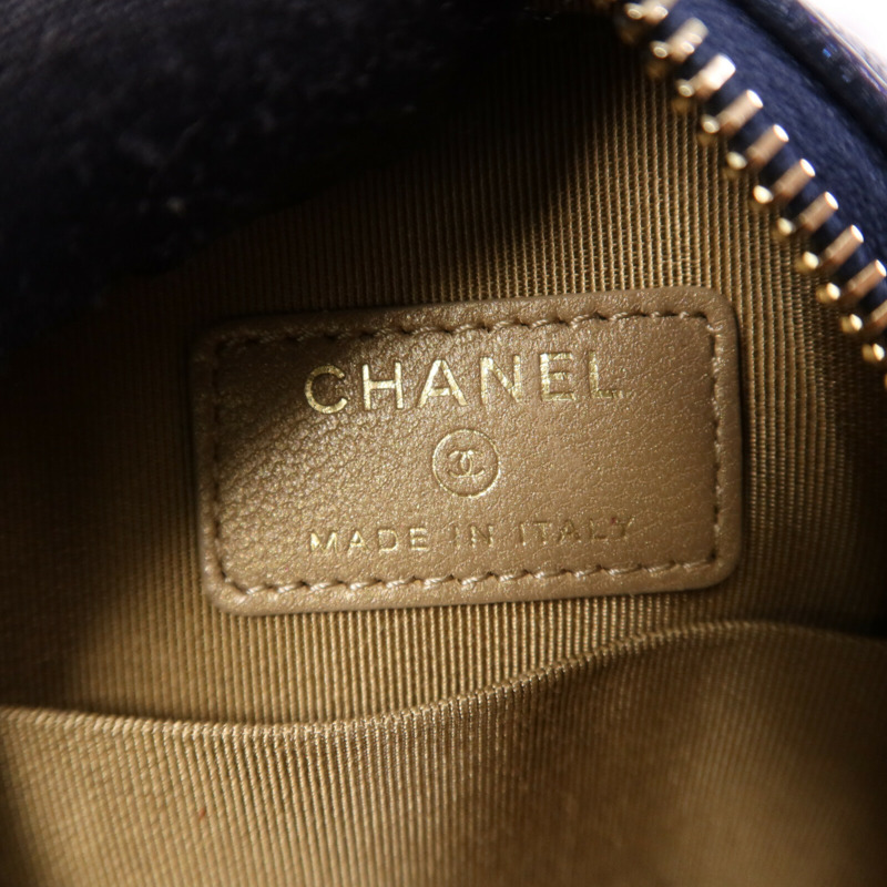 CHANEL 牛皮皮革Chain Shoulder Bag金扣鏈帶肩背袋-5