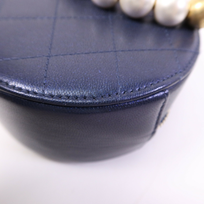 CHANEL 牛皮皮革Chain Shoulder Bag金扣鏈帶肩背袋-10