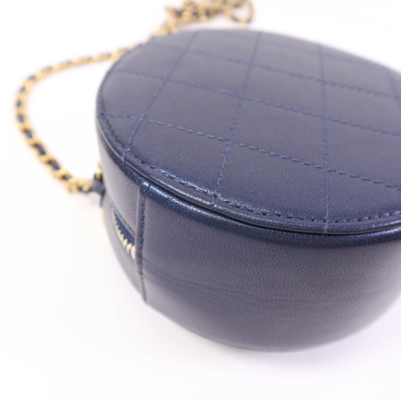 CHANEL 牛皮皮革Chain Shoulder Bag金扣鏈帶肩背袋-13