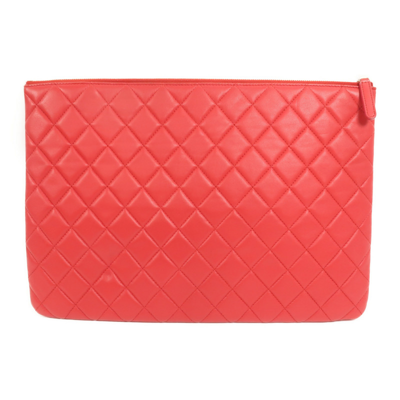 CHANEL 羊皮皮革Clutch金扣手拿包-1