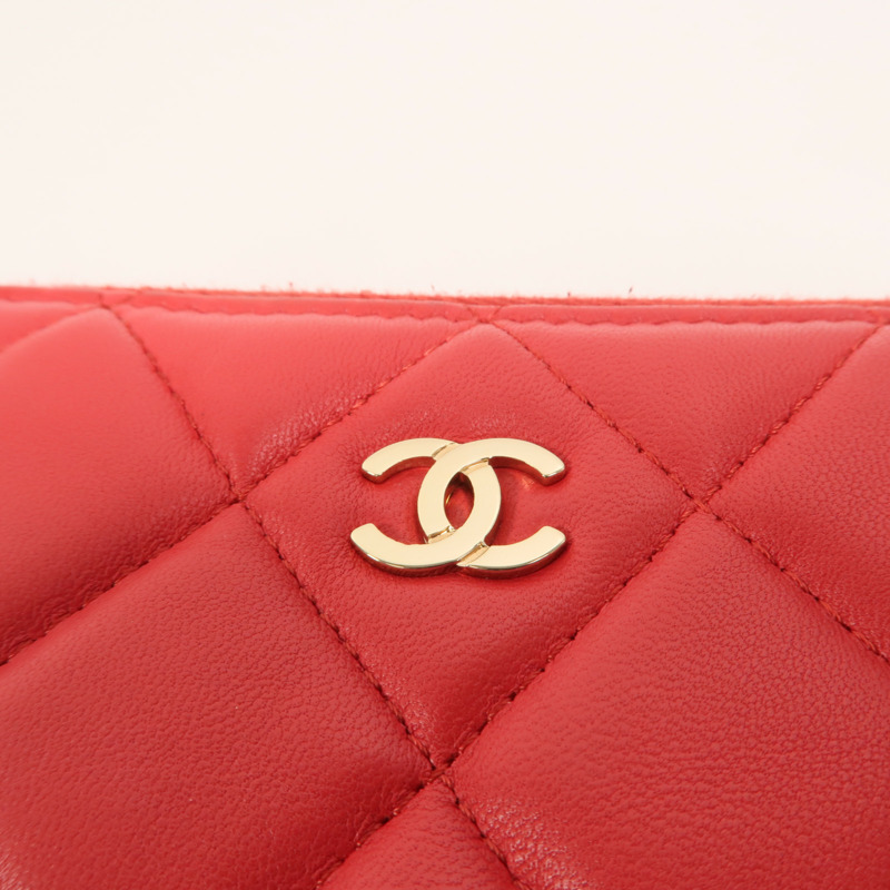 CHANEL 羊皮皮革Clutch金扣手拿包-7
