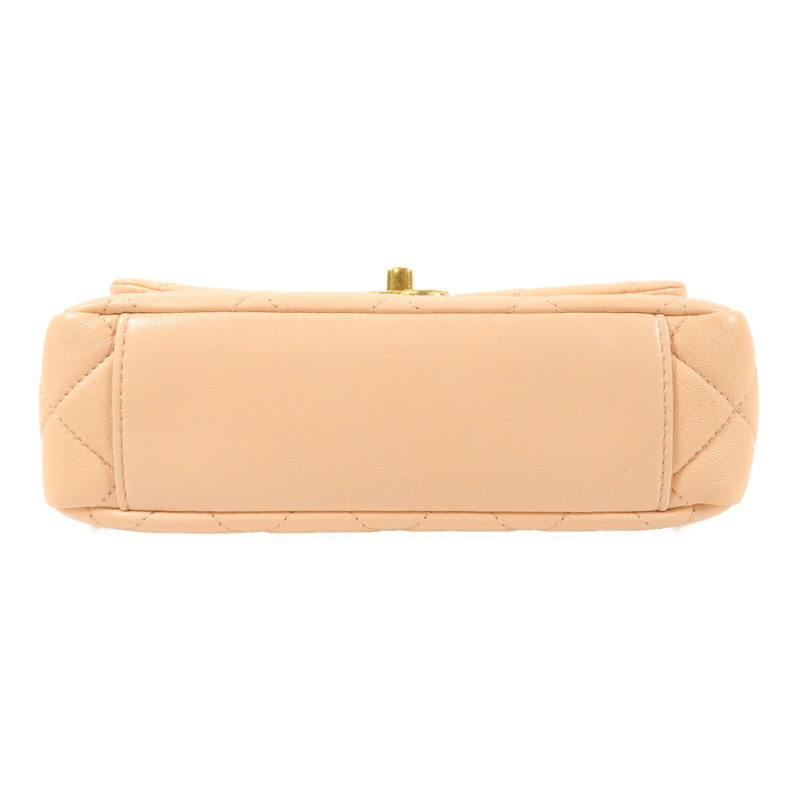CHANEL 牛皮皮革CoCo Crush Handle Bag金扣鏈帶手挽肩背兩用袋-3