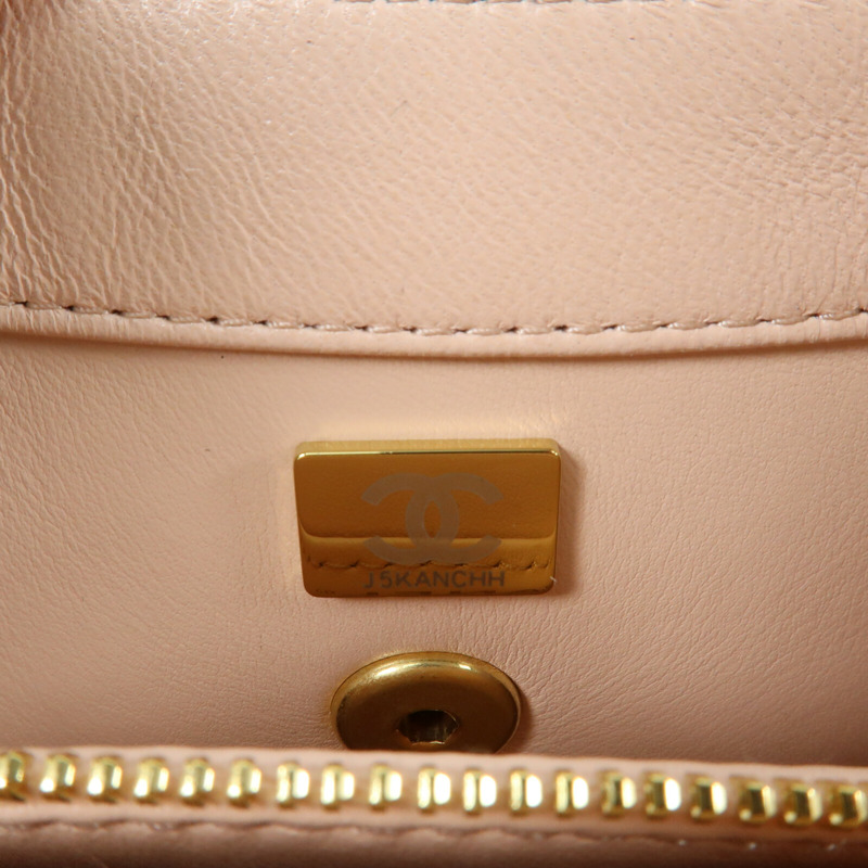 CHANEL 牛皮皮革CoCo Crush Handle Bag金扣鏈帶手挽肩背兩用袋-14