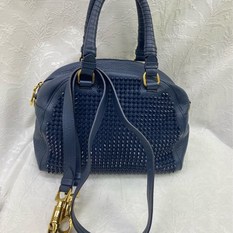 Christian Louboutin Panettone 系列柳釘皮革手袋-0