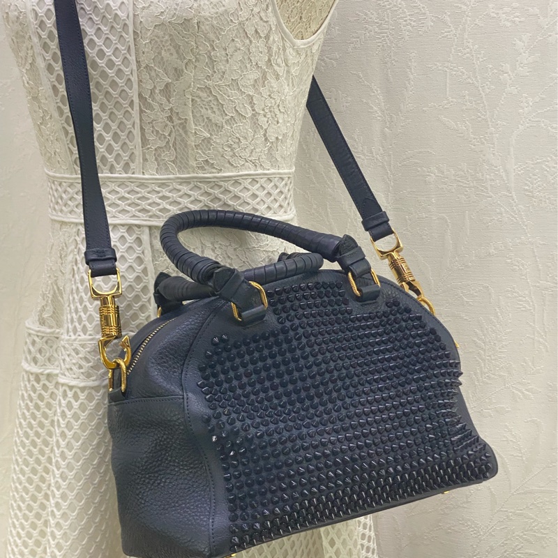 Christian Louboutin Panettone 系列柳釘皮革手袋-7