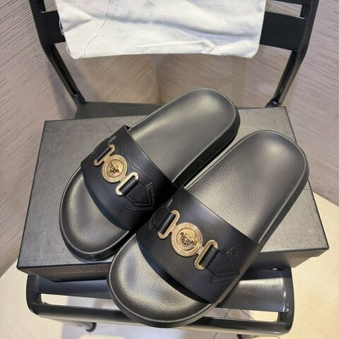 💎Han's house精品服飾💎 VERSACE 凡賽斯 女王頭 美杜莎 拖鞋 原價13800