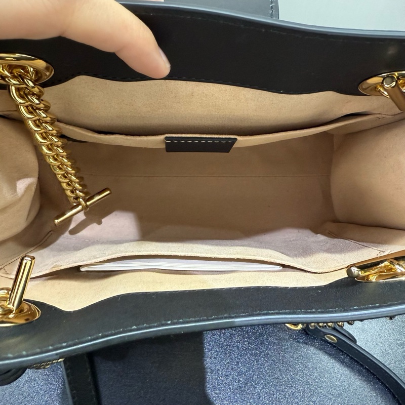 Gucci古馳 Padlock小蜜蜂鏈條包 經典老花燙金蜜蜂印花 黑標 尺寸26*17*10 附件：塵袋 鑰匙。-5