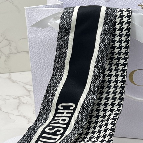香緹國際精品 Dior 千鳥格 絲巾 996